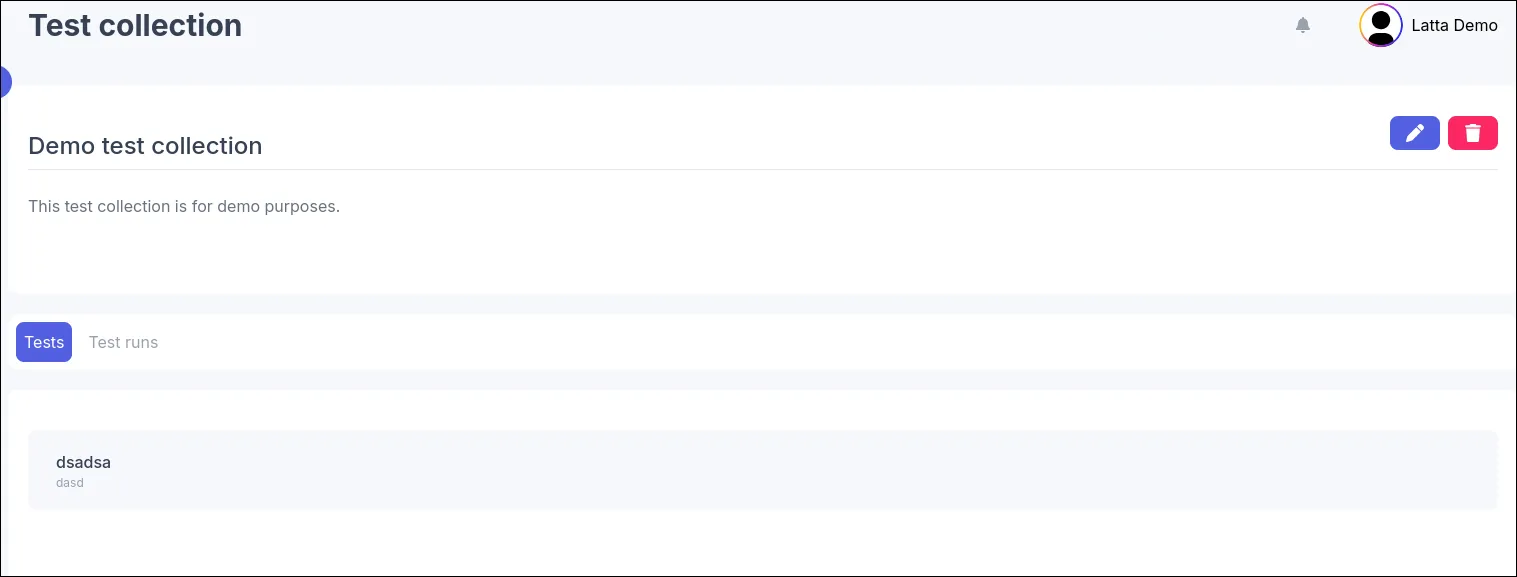 Project test collection