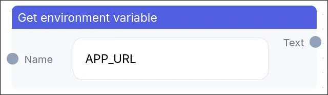Project Environment variable